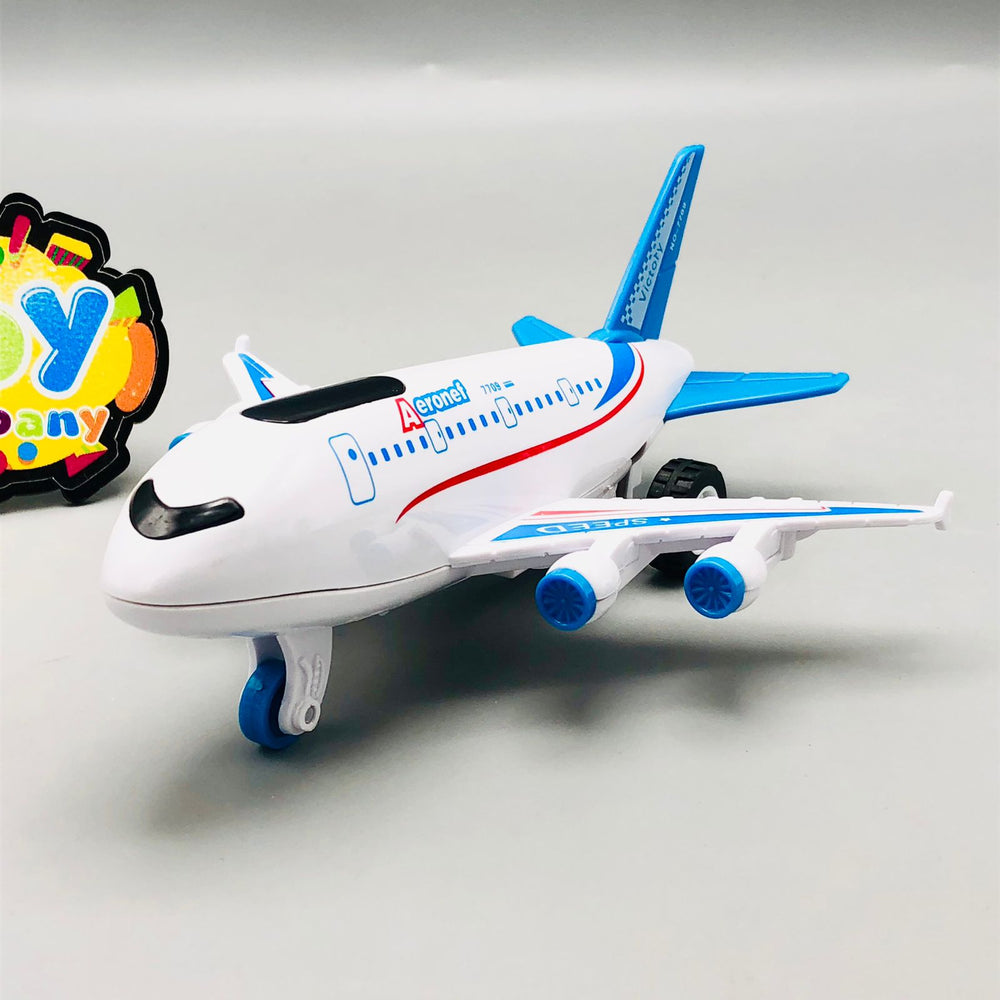 Friction Power Passenger Plane With Light & Sound - 1Pc