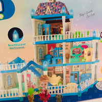 192Pcs DIY  Dream Villa Luxury Doll House