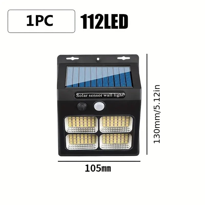 112LED Solar Energy Induction Wall Lamp