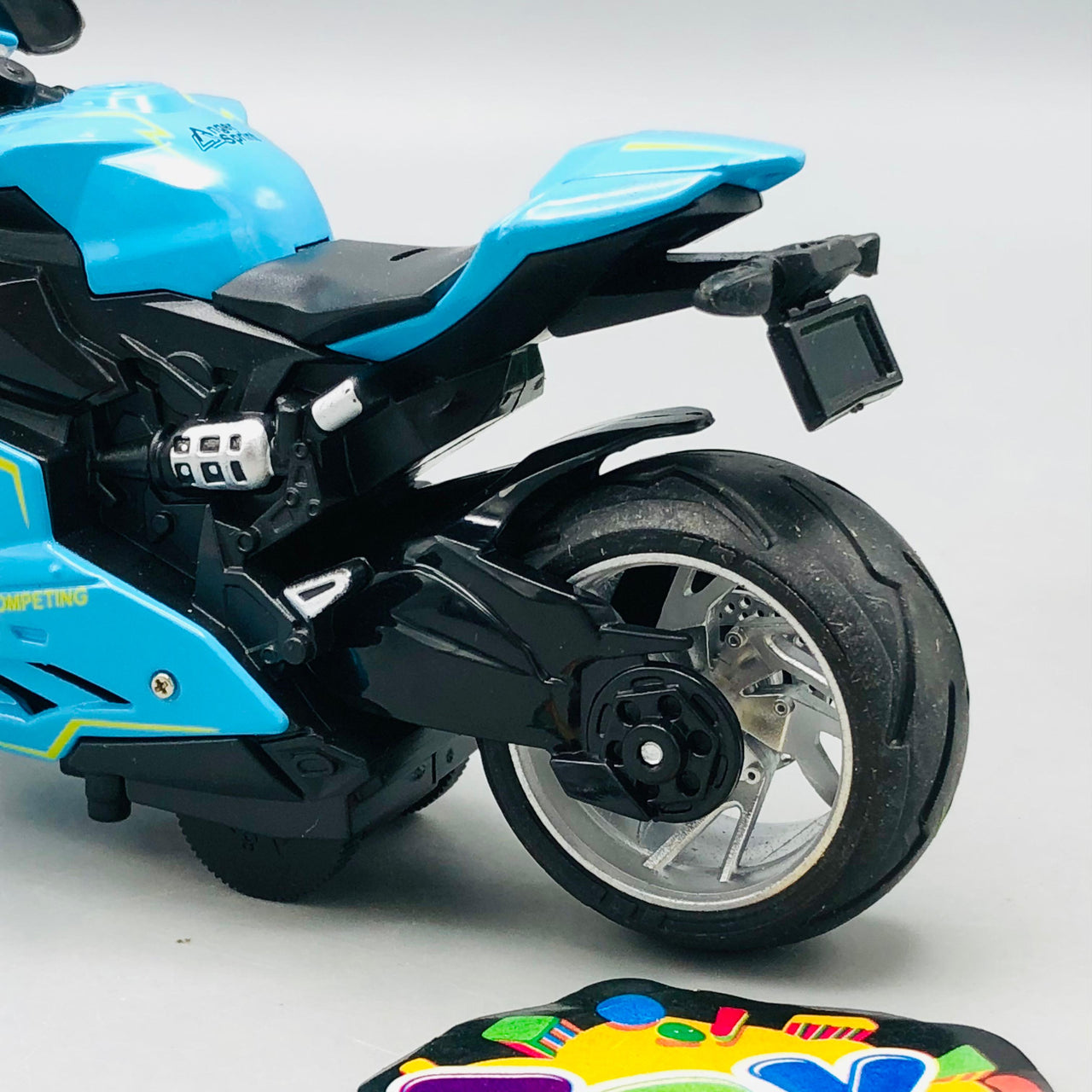 1:12 Diecast Pullback Danger Model Bike - 1Pc