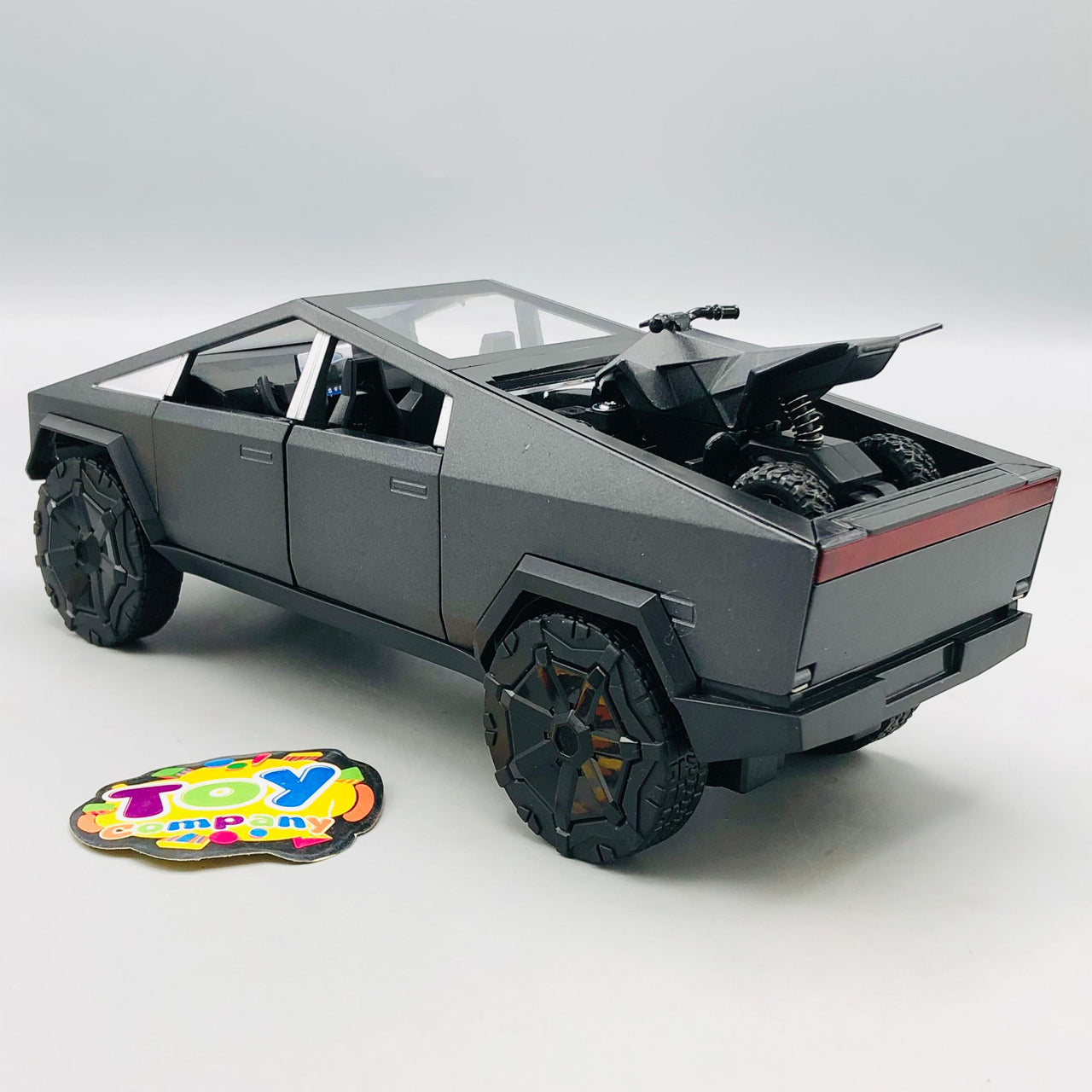 1:24 RC Diecast Tesla Model With Quad Bike