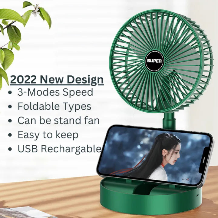 Rechargeable & Fold-able Desktop Fan