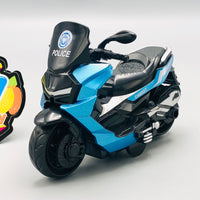 1Pc ABS Inertial Mini Police Bike C400GT Model