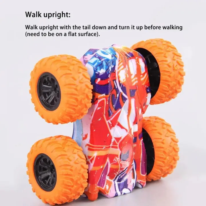 1Pc Inertial Double-Sided Stunt Car