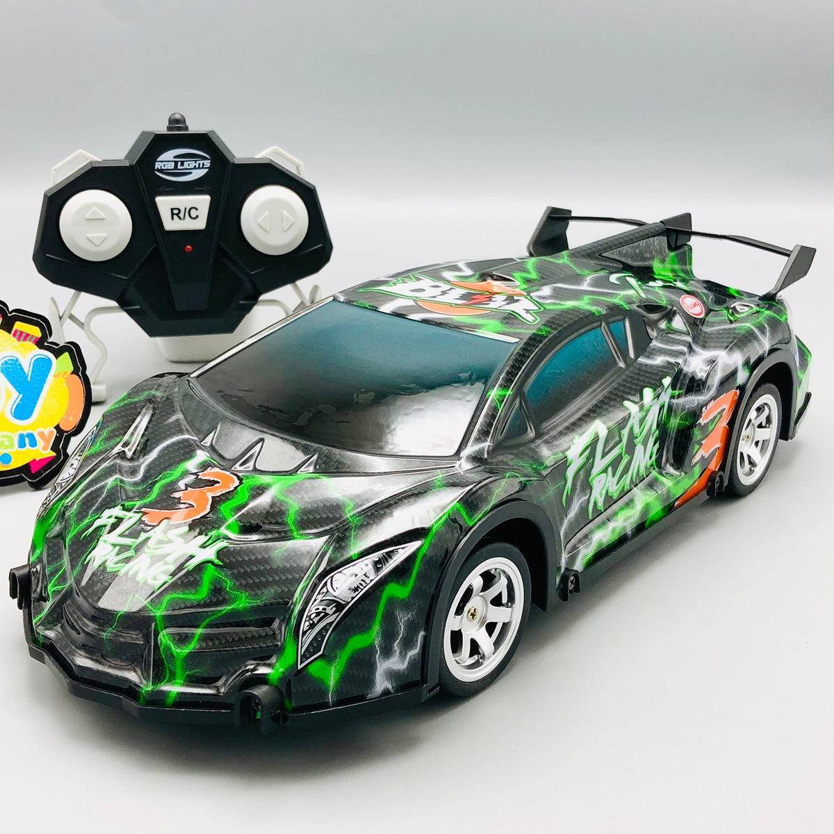 Remote Control Power Racing Car With RGB Lights & Sound
