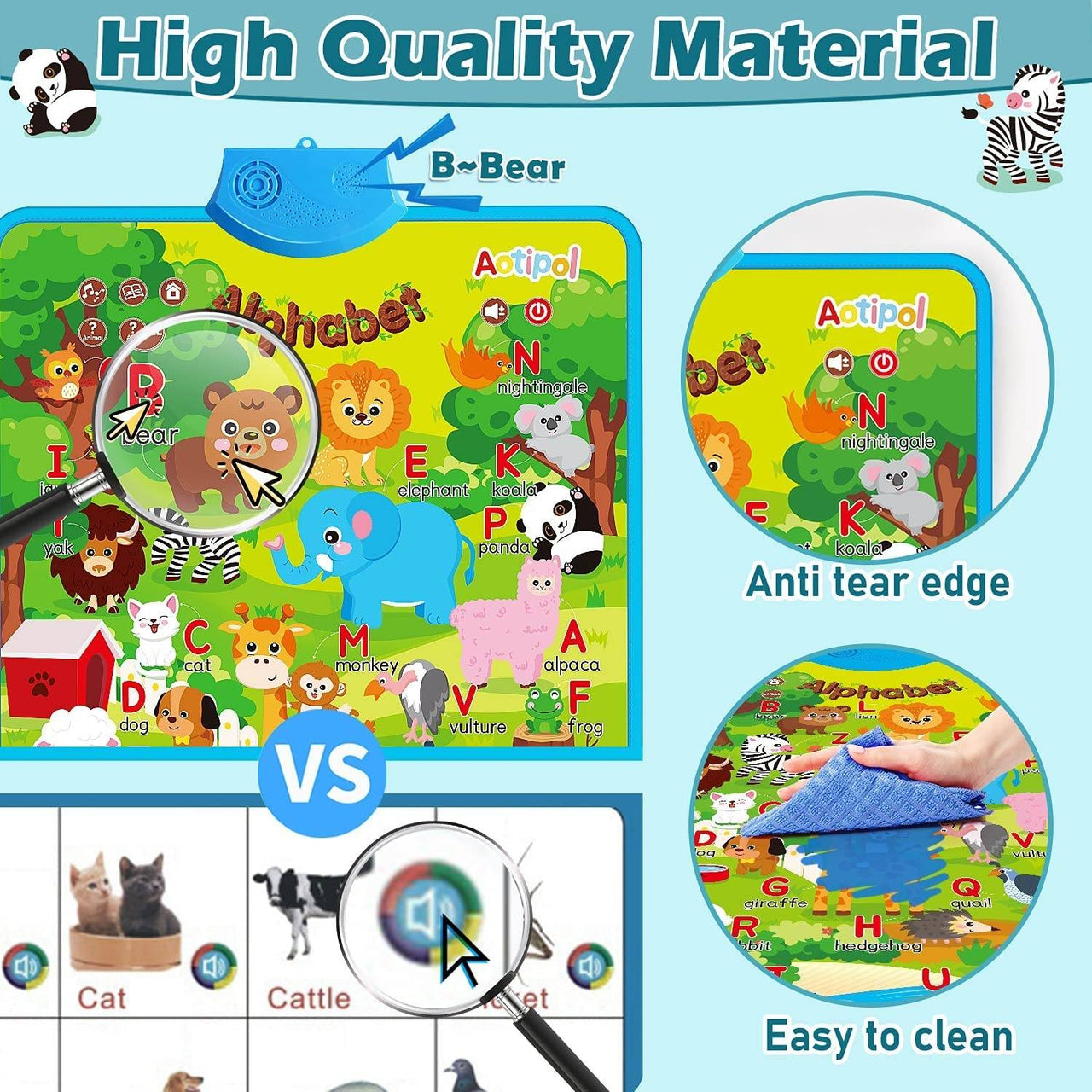 Electronic Talking Poster Alphabet Learning Wall Chart