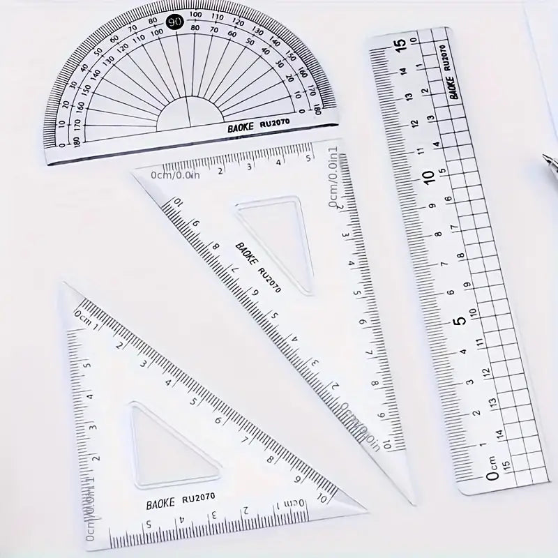 4Pcs Premium Quality Geometric Tools