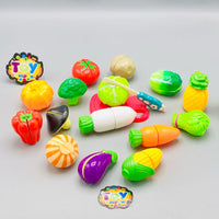 17Pcs Pretend Play Vegetable & Fruit Cutting Set