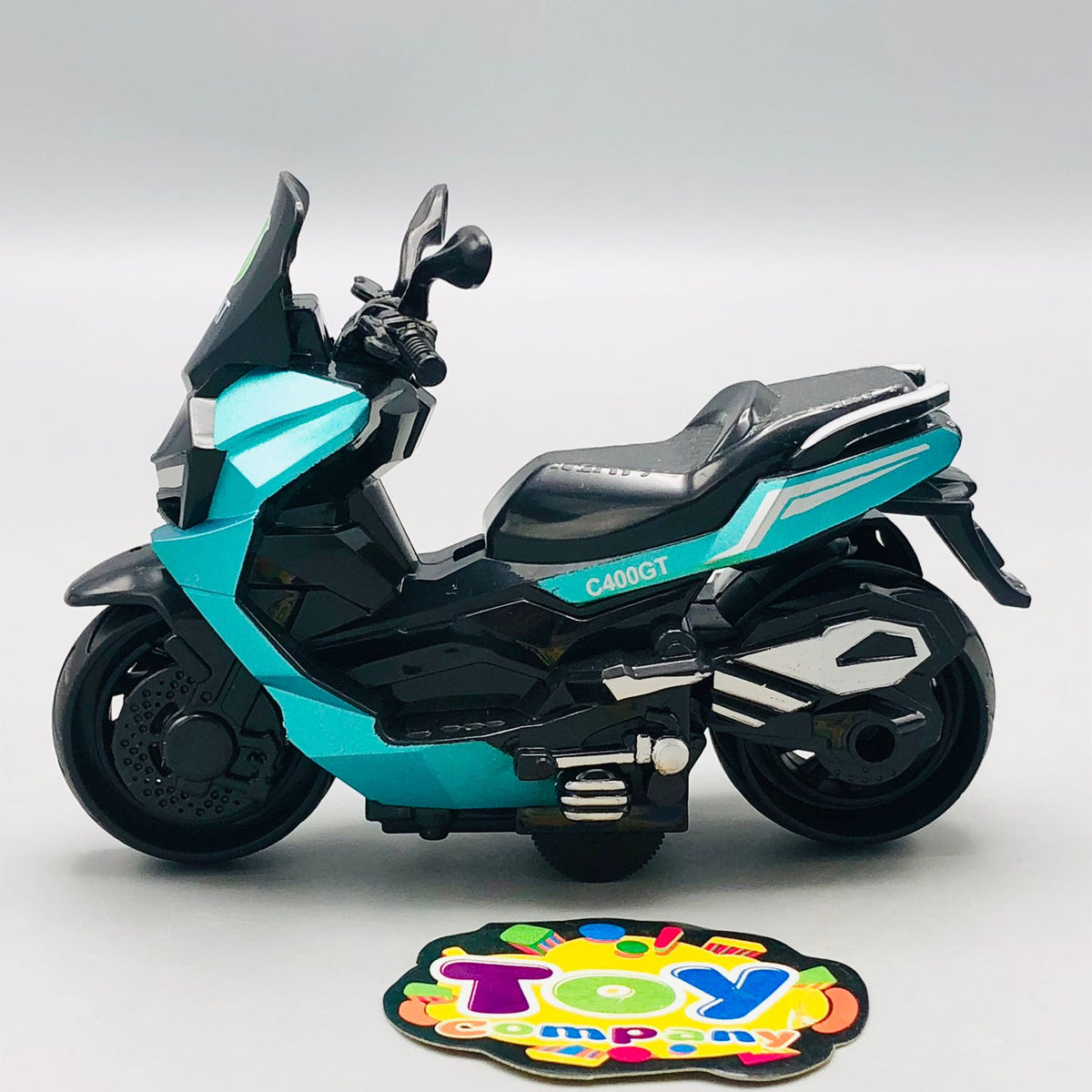 1Pc ABS Inertial Mini Police Bike C400GT Model