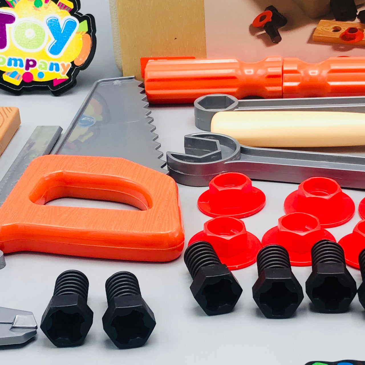 41Pcs Kids Pretend Play Engineering Tool Briefcase