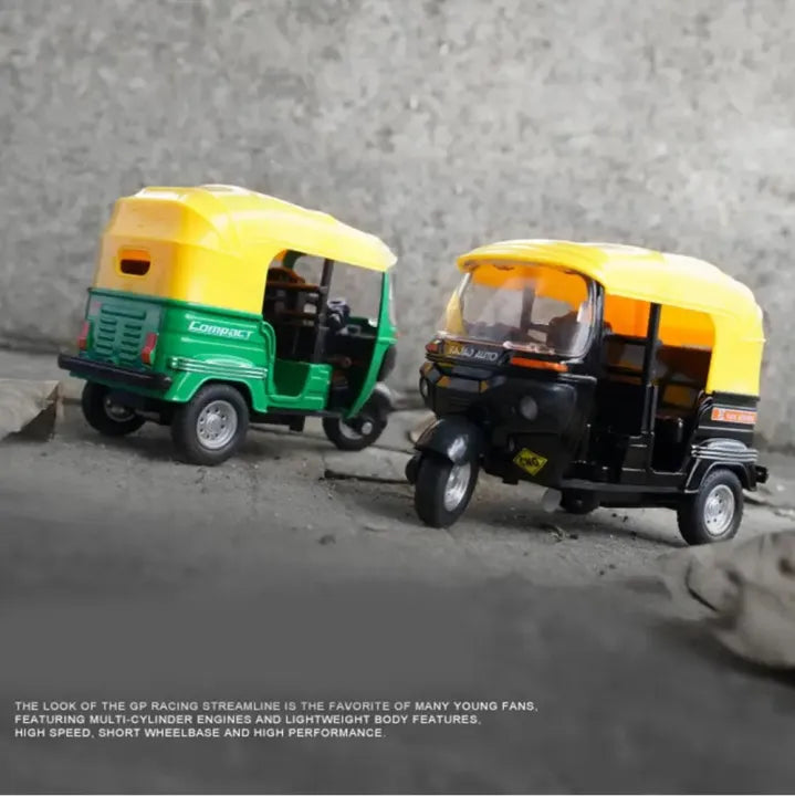 1:14 Diecast Mini CNG Auto Rickshaw Model