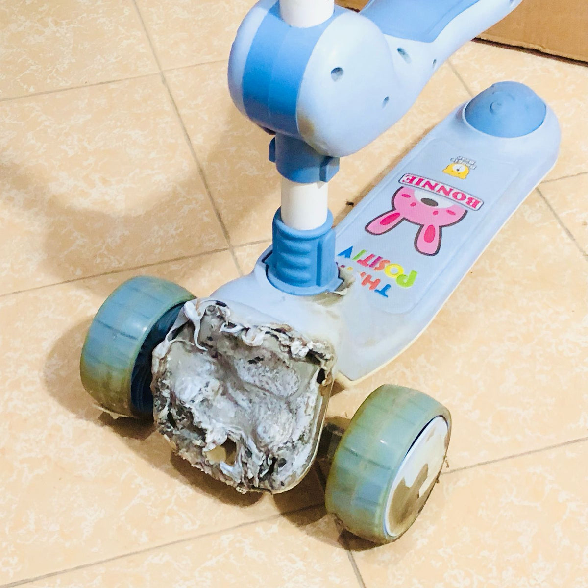 Height Adjustable Kids Scooter Sky Blue - Major Fault