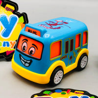 Kids Mini ABS Pullback Bus - 1Pc