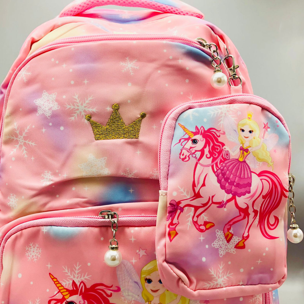 17* Inches Premium Unicorn Bag With Pouch