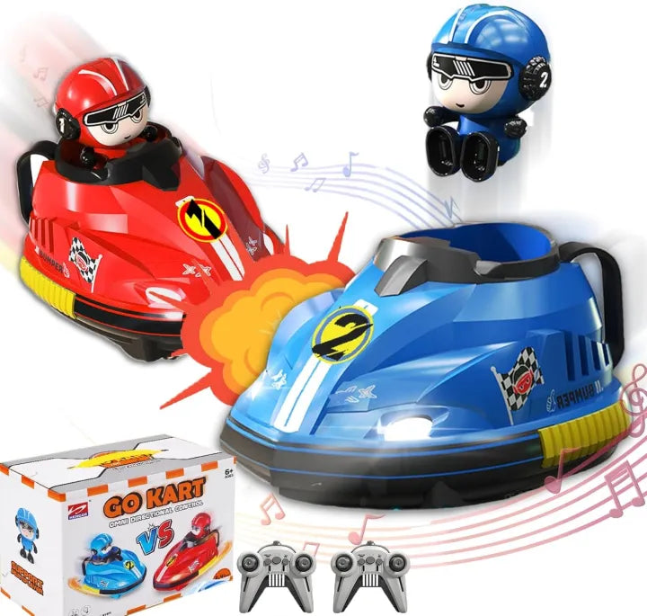 2Pcs 2.4G RC Racing Bumper Cars
