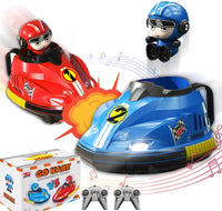 2Pcs 2.4G RC Racing Bumper Cars