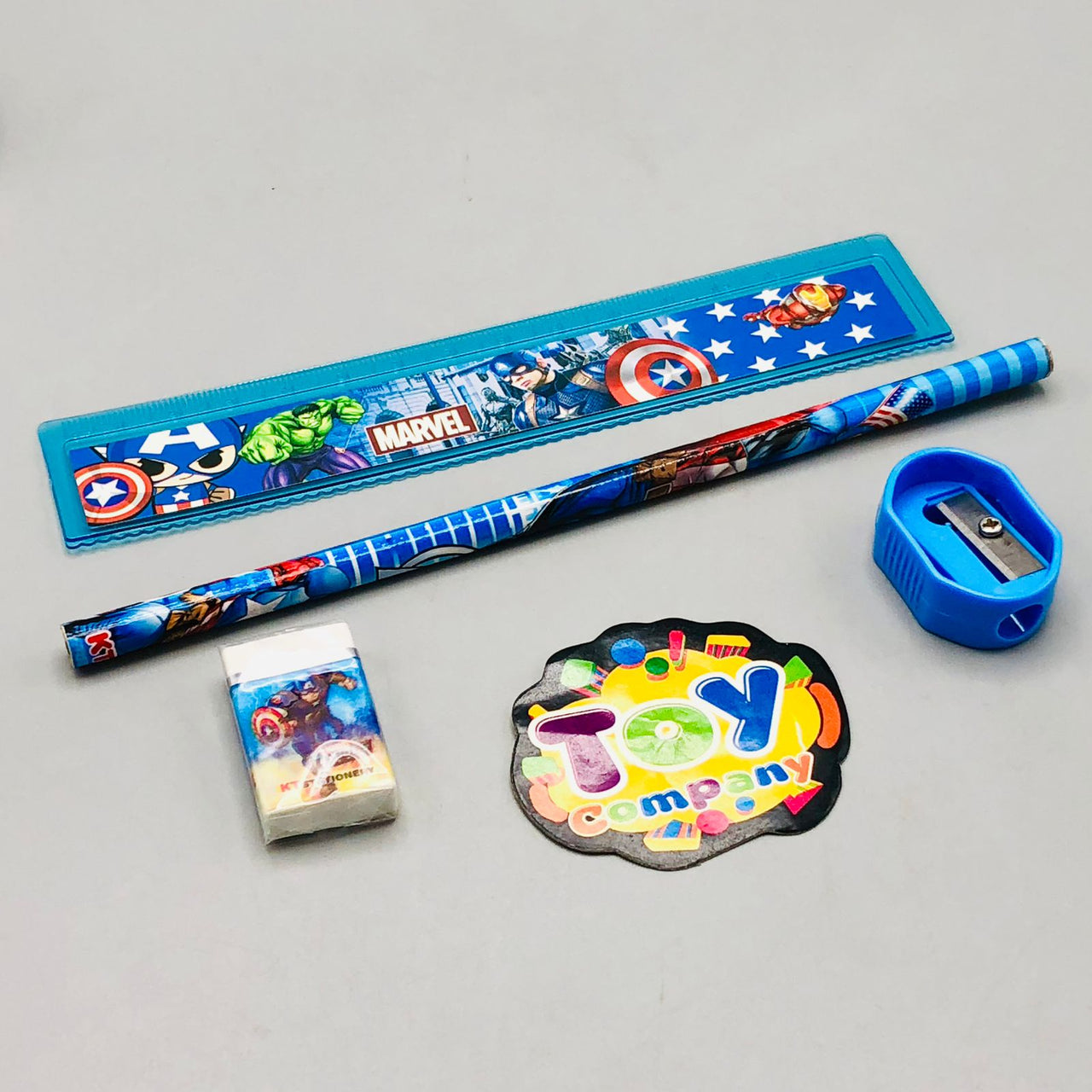 Tin Geometry Box With Stationary Set For Boys - Assortment