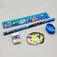 Tin Geometry Box With Stationary Set For Boys - Assortment