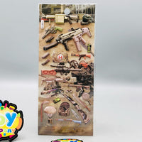 3D Assault Rifle Themed Sticker - 1Pc