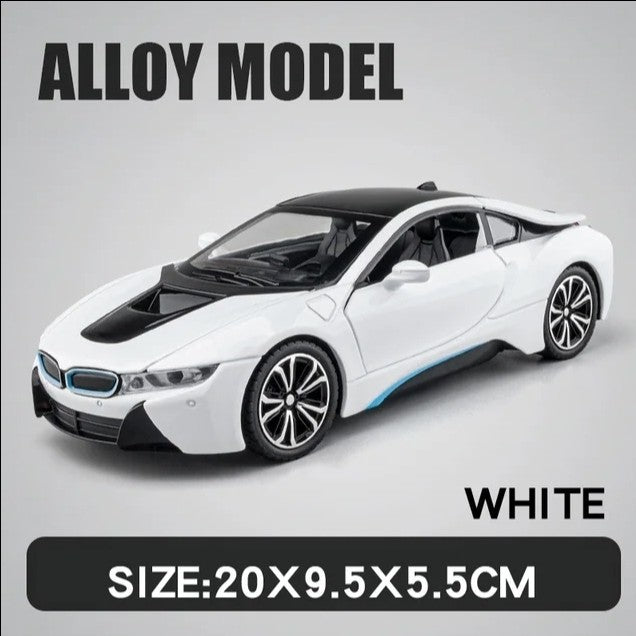 1:22 Diecast BMW i8 Luxury Model Car