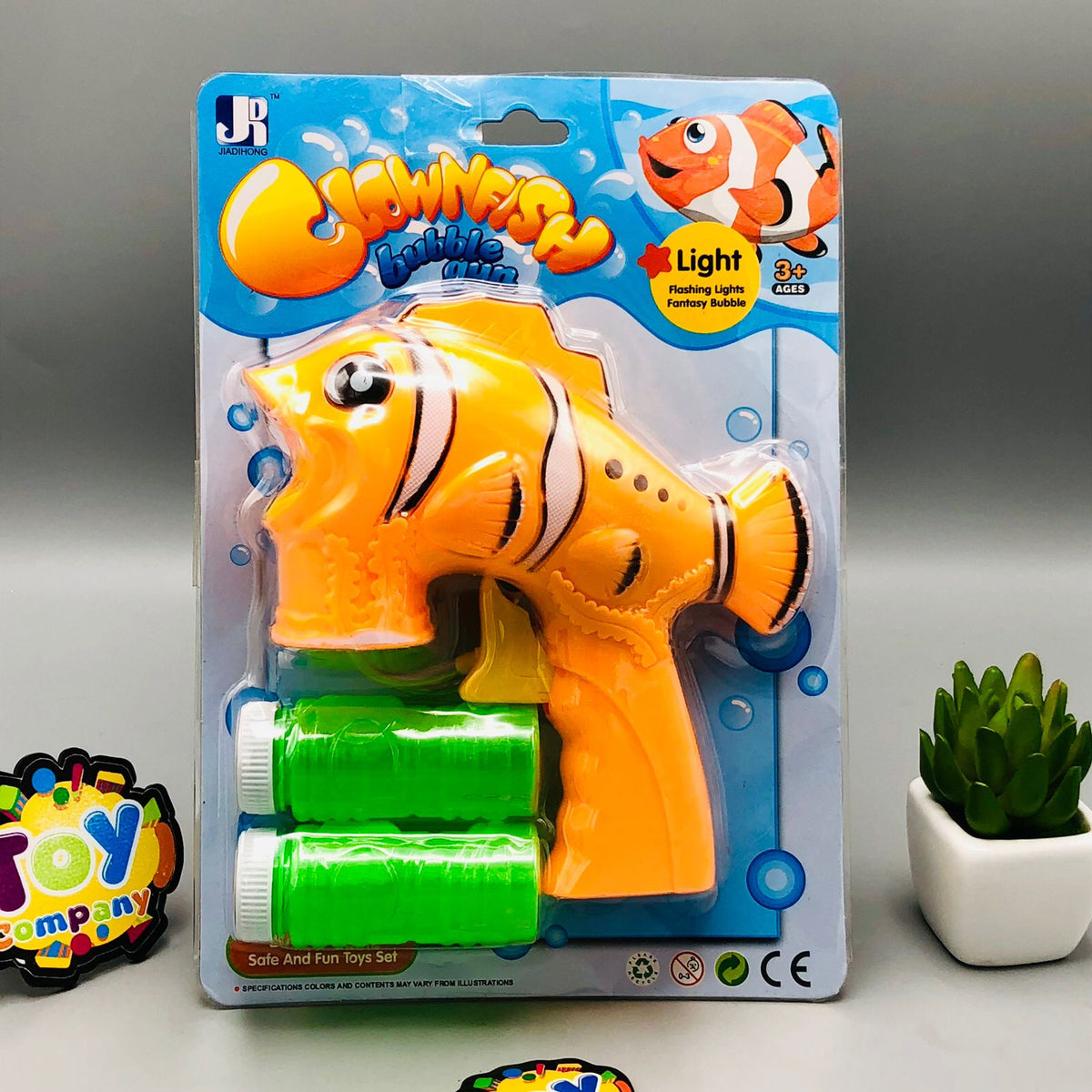 Clown Fish Bubble Gun With Flashing Lights