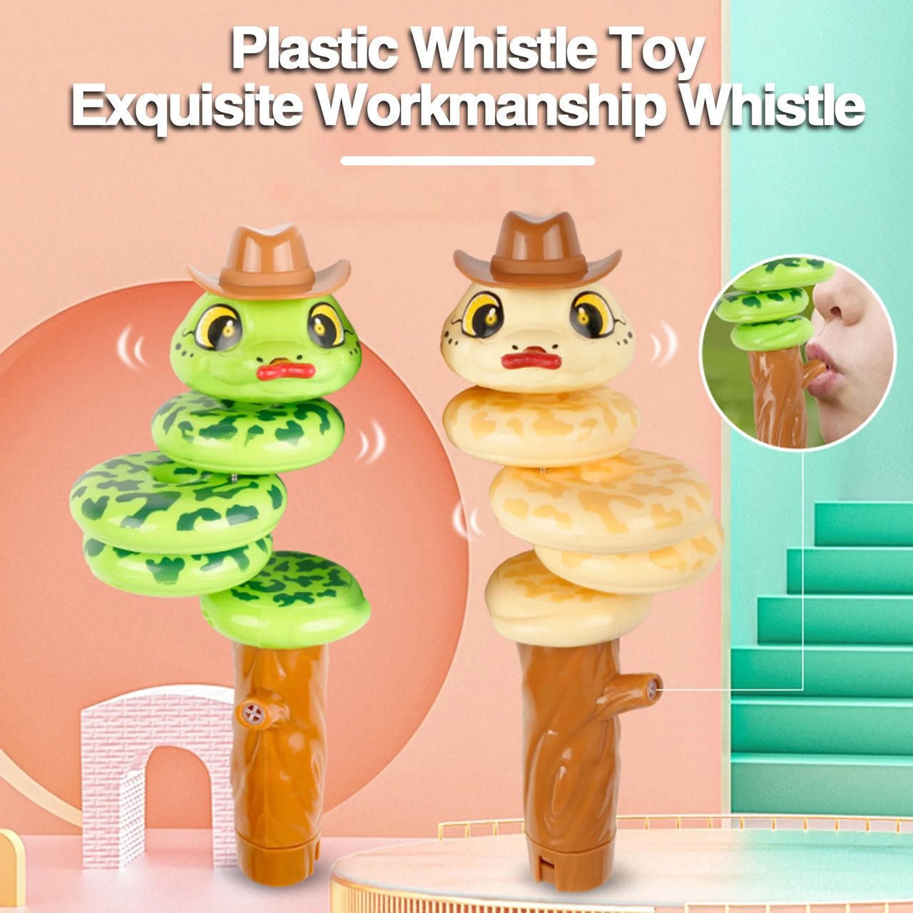 Rotating Snake Sound Whistling Kids Toy