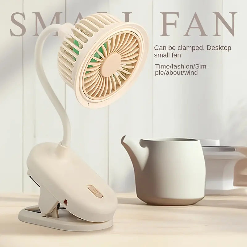 Rechargeable Clip Type Desktop Fan