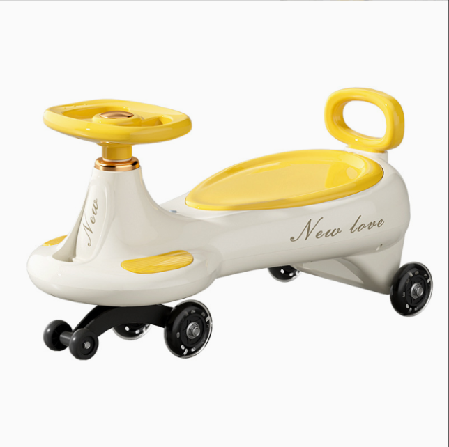 Kids Ride-on Auto Walker Twist Car - Yellow