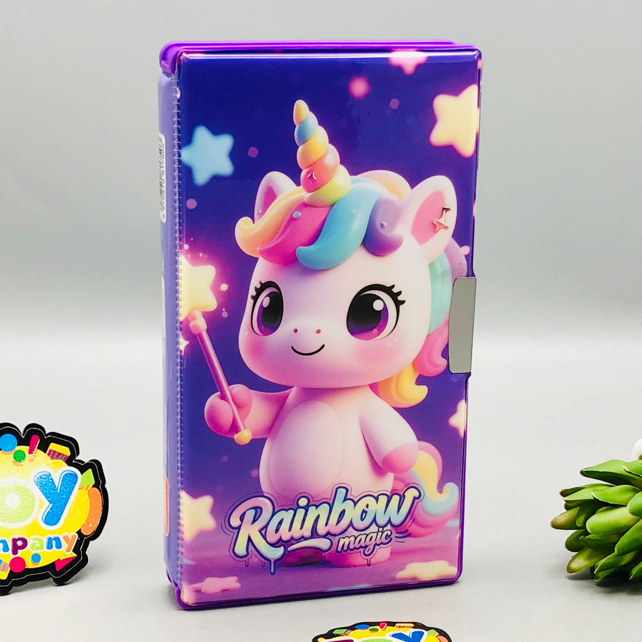Jumbo Unicorn Double-Sided Geometry Box With Dual Sharpener