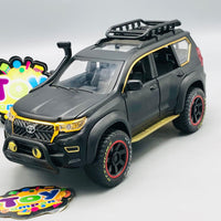 1:24 Diecast Toyota Land Cruiser Prado Off-Road Red Black - Minor Fault