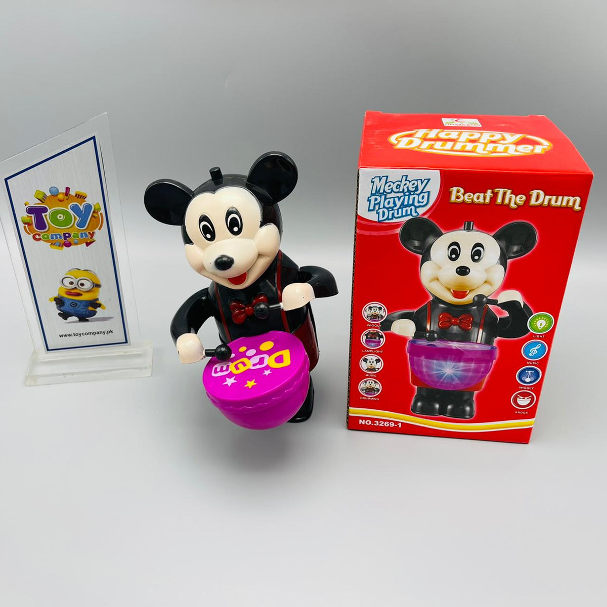 Mickey Mouse Playing Drum