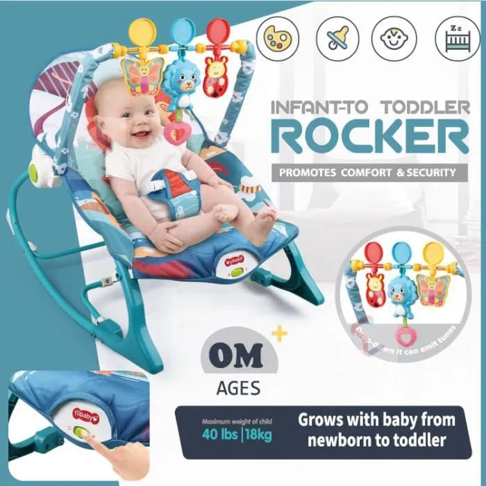 Infant To Toddler Rocker Babysitter With Toys