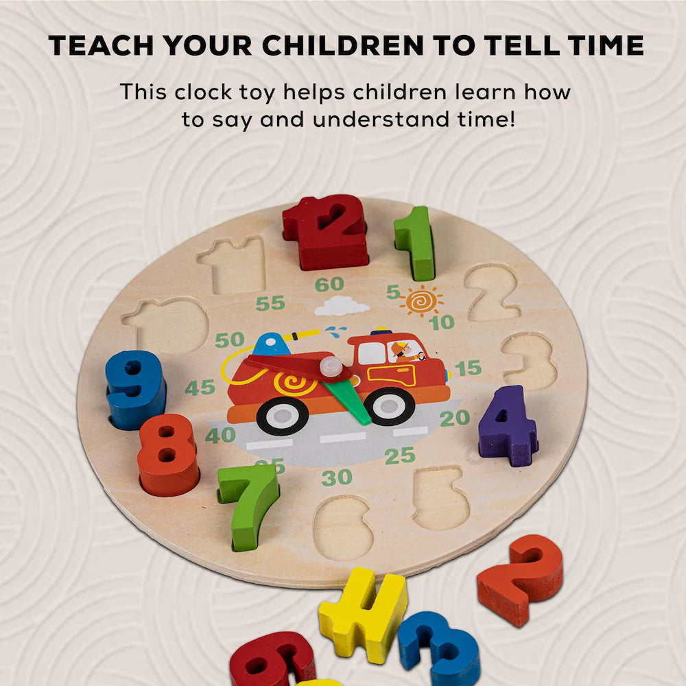 Abc Clock Toy Wooden Kids Digital Clock β Toy Company