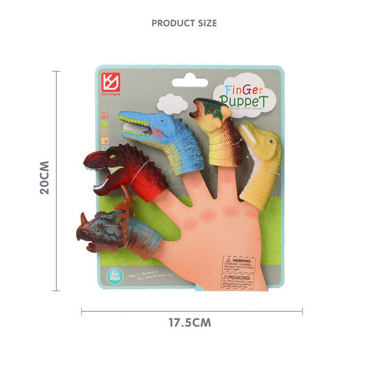 5Pcs Dinosaur Themed Finger Puppet