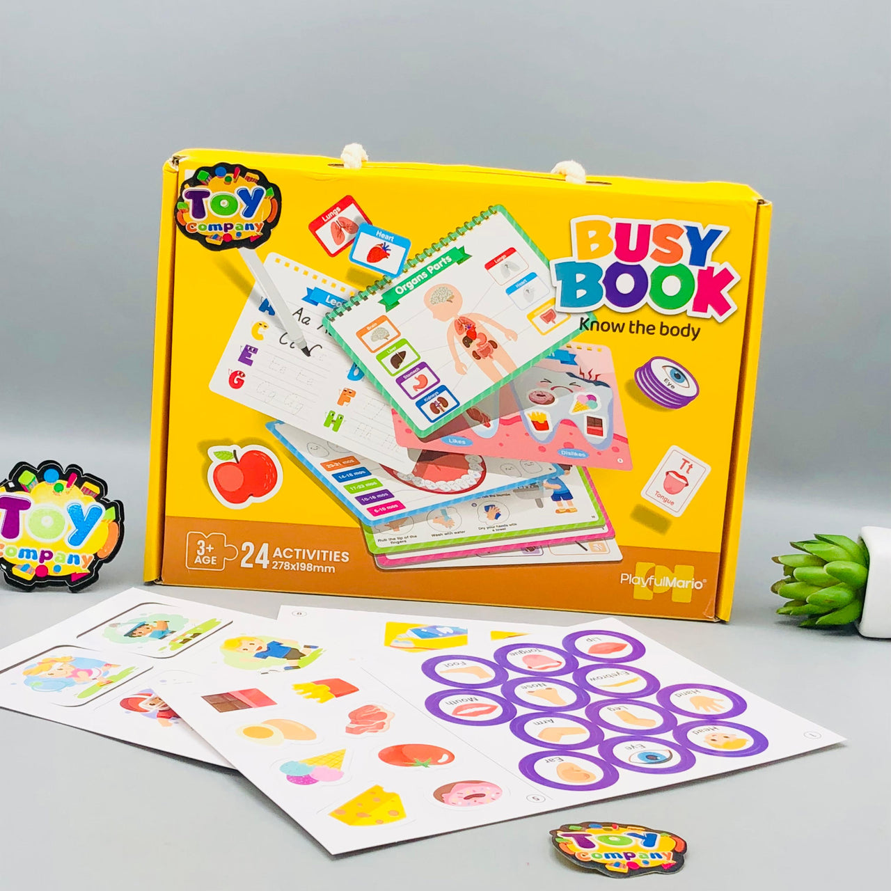 24 Activities Toddlers Organs Part Busy Book