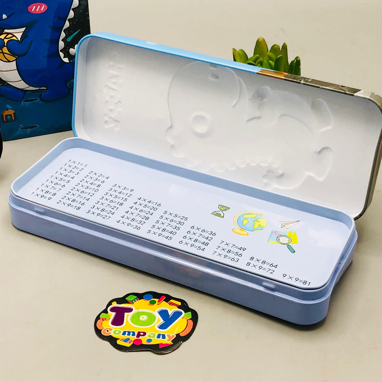 Dinosaur Themed Tin Geometry Box