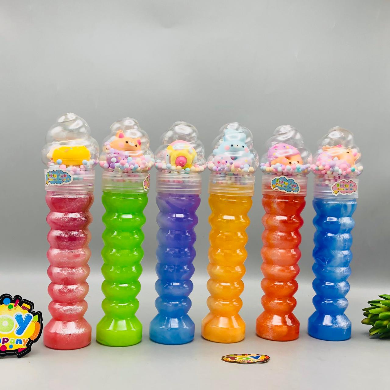 1Pc Squishy Snowflake Crystal Slime Mud Bottle