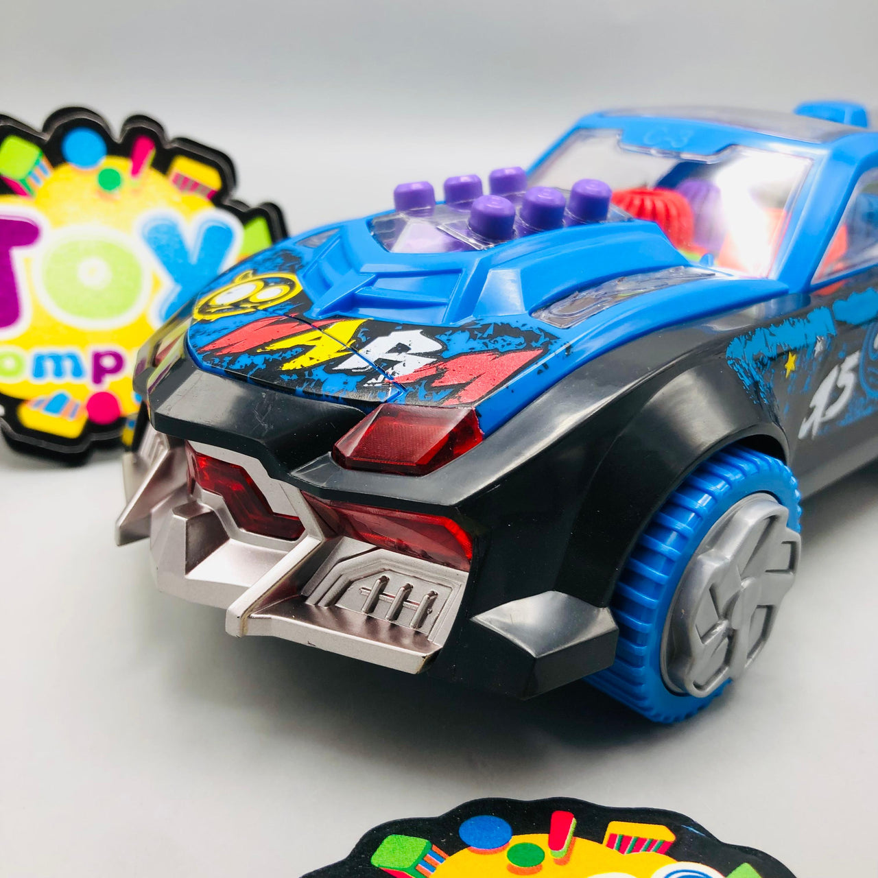 Electric Transparent Gear Musical Car With Smoke