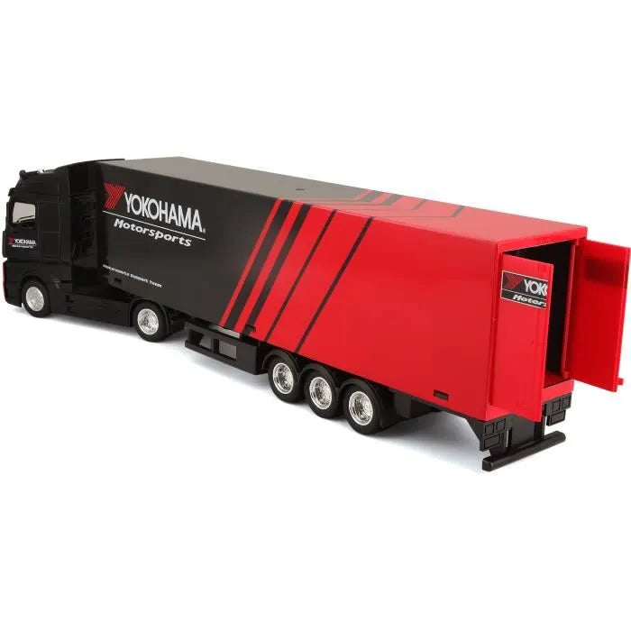 1:43 Bburago Street Fire Yokohama Hauler with Trailer
