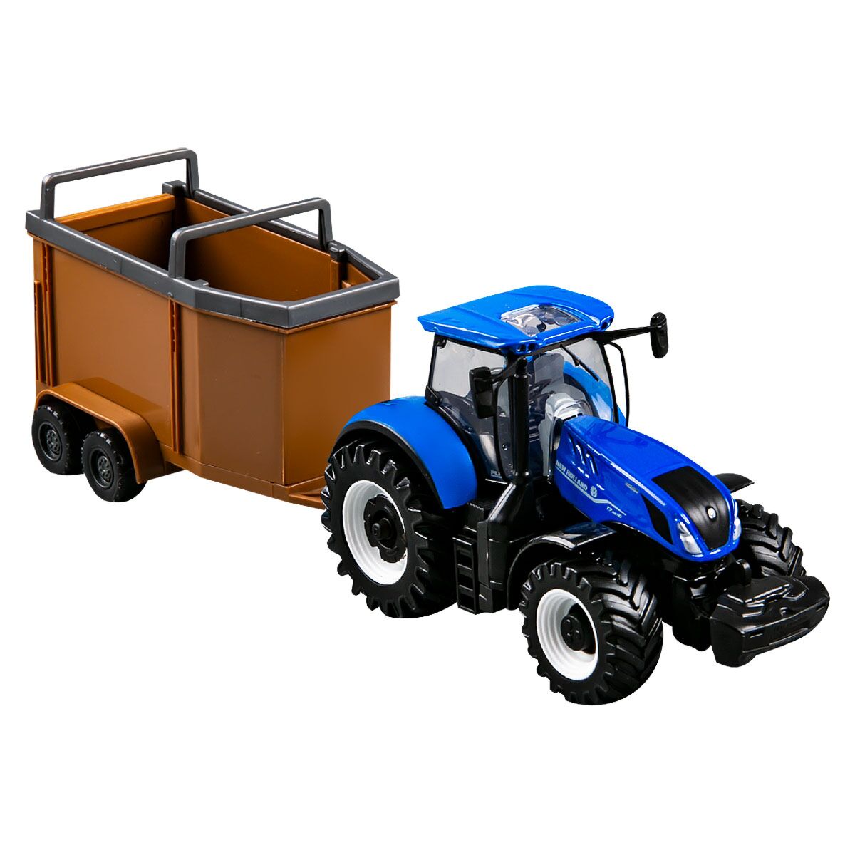 Bburago Farm Land T7.315 HD Tractor With Trailers