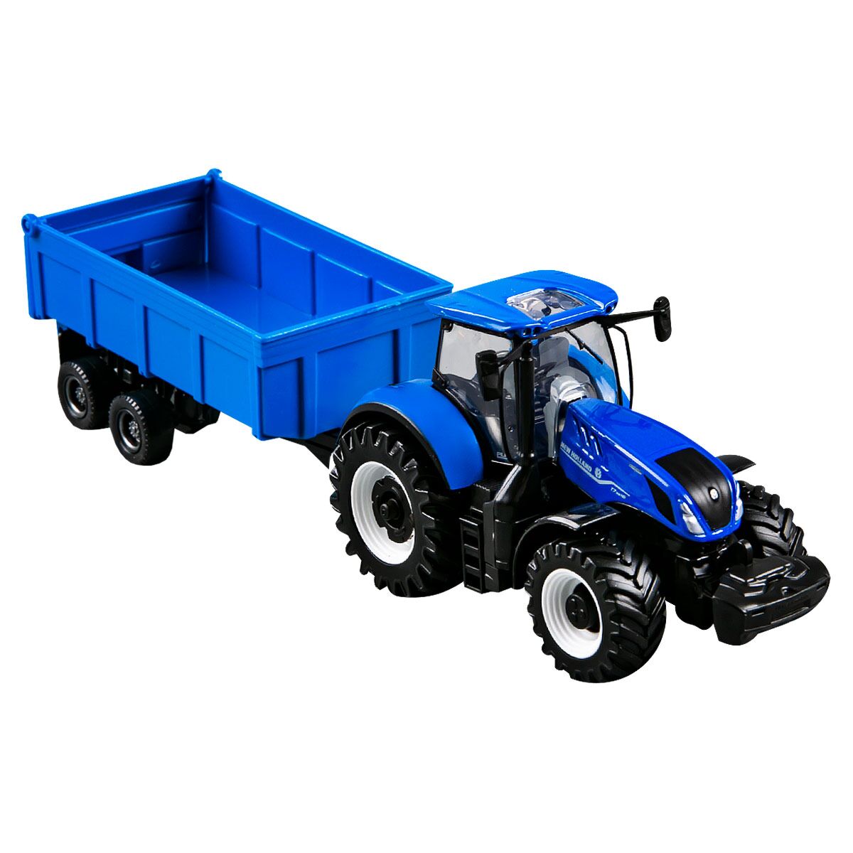 Bburago Farm Land T7.315 HD Tractor With Trailers