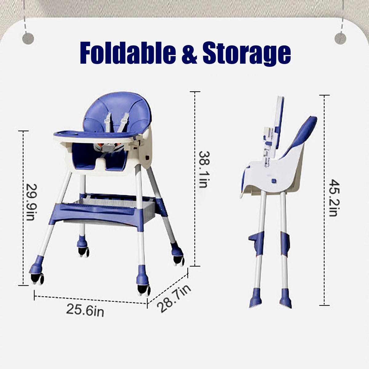 Kidilo 4in1 Convertible High Chair For Kids