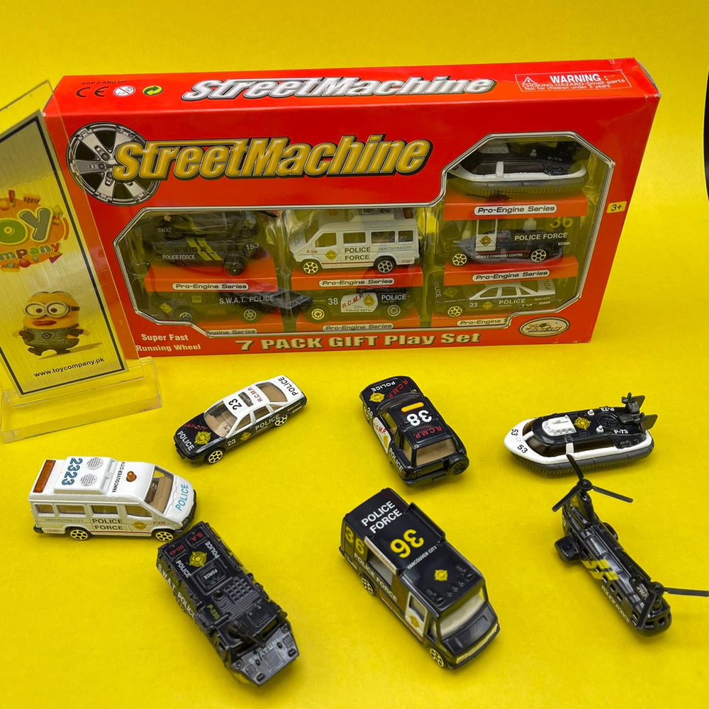 Street Machine Set of Police Force Vehicles