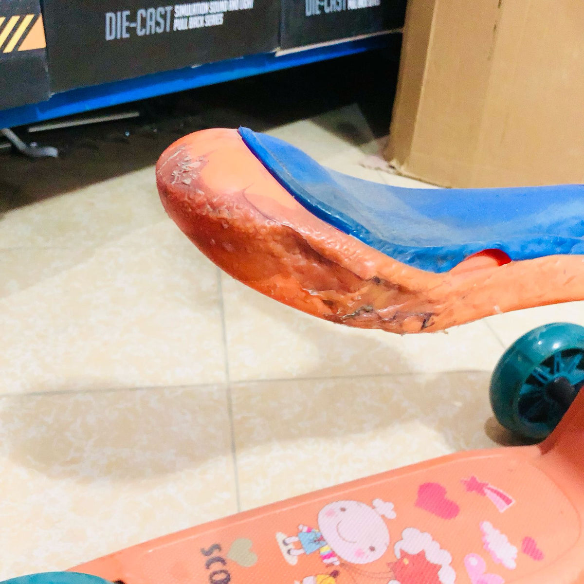 Height Adjustable Kids Scooter Orange - Major Fault