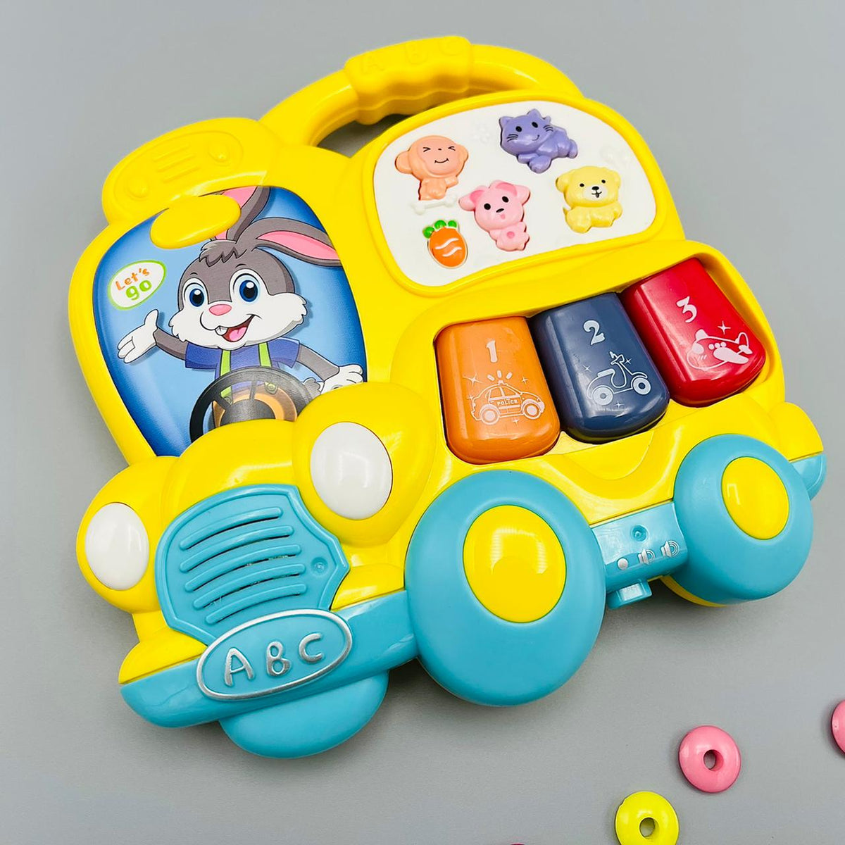Music Party Set - Bunny Car & Steering Wheel