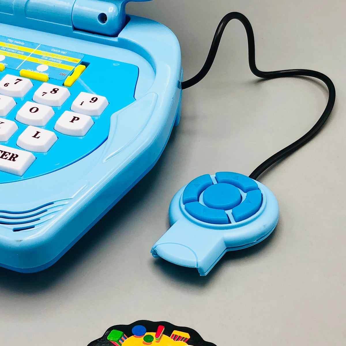 20 Activities Kids Intellectual Mouse Control Laptop - Blue