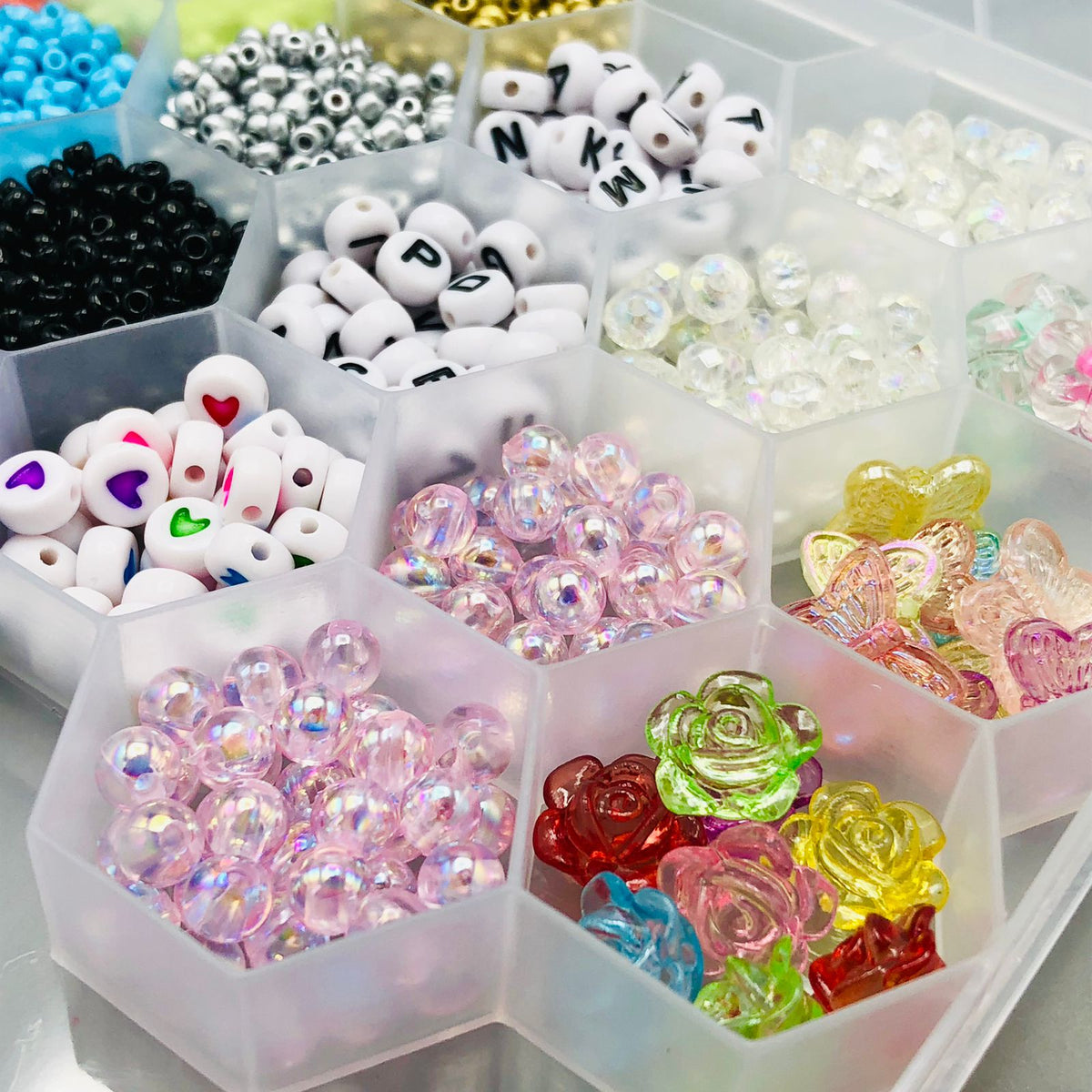 DIY Colorful Beads Set For Girls With Storage Box