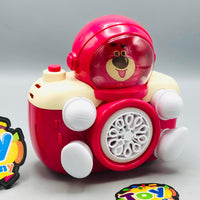 Electric Bear Colorful Bubble Camera Machine
