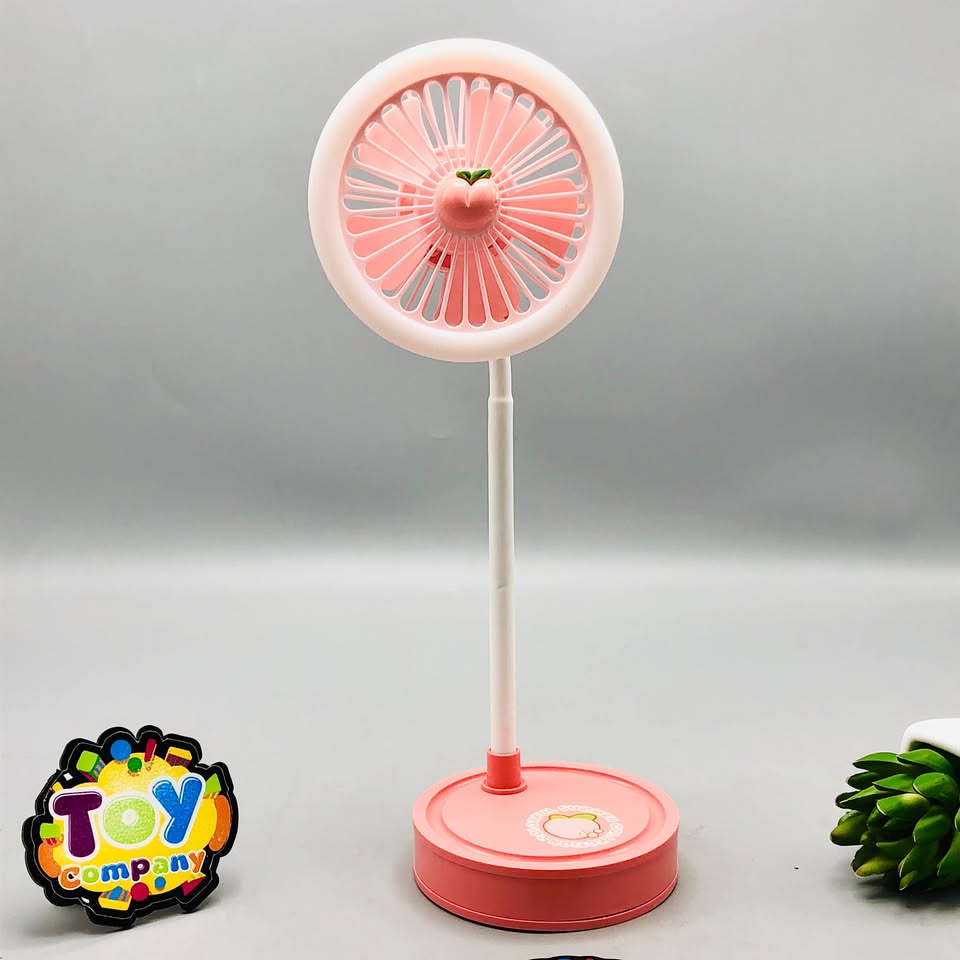 Rechargeable Fruit Design Desktop Fan With Light