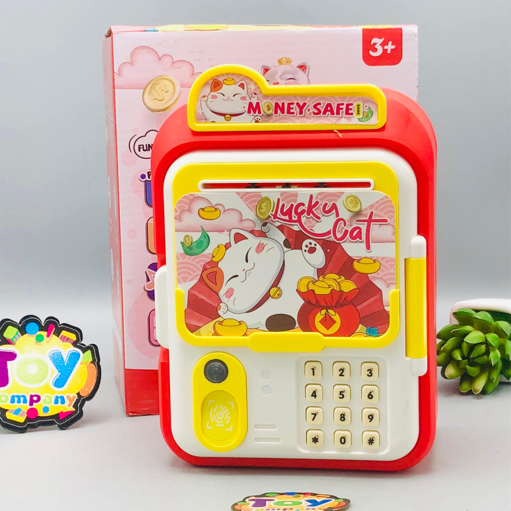 Lucky Cat Face Recognition & Fingerprint Unlock ATM Machine